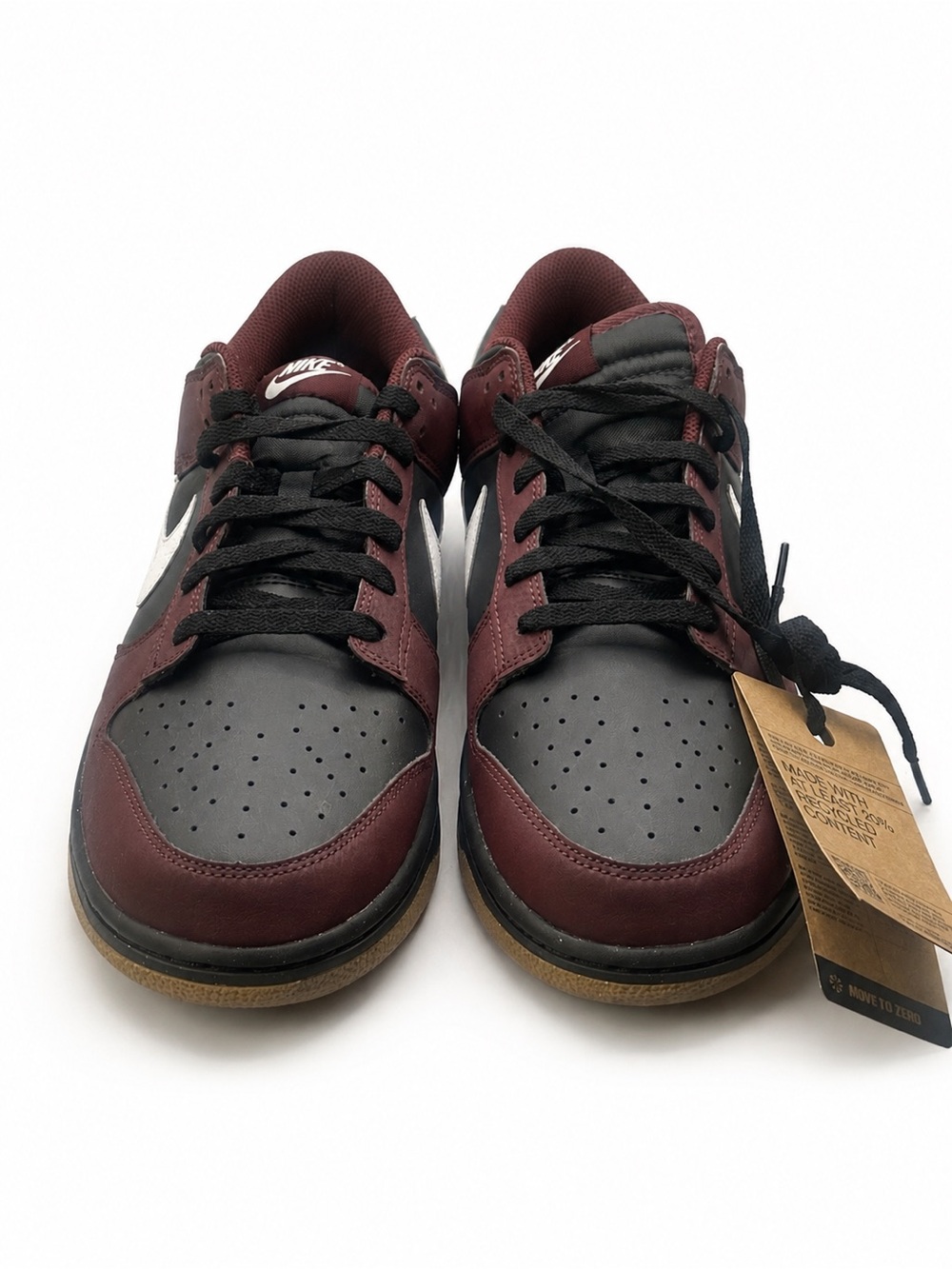 Nike Dunk Low Next Nature Burgundy Crush Black Sneakers NIB